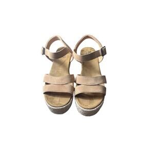Tom's Suede Wedges Sz 8.5